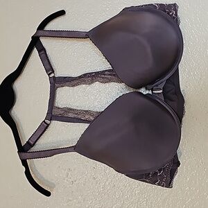 Torrid 42D Front closure grey bra